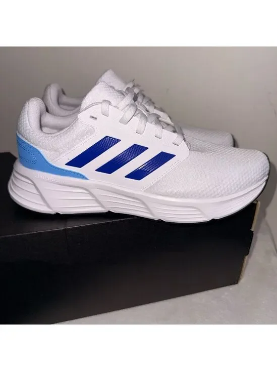 Adidas Galaxy 6 M Running Shoes White/Blue - Men’s 8.5 - New in Box - Picture 5 of 9